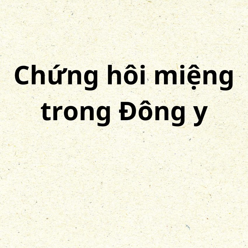 Chứng hôi miệng