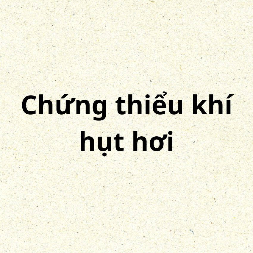 thiểu khí hụt hơi