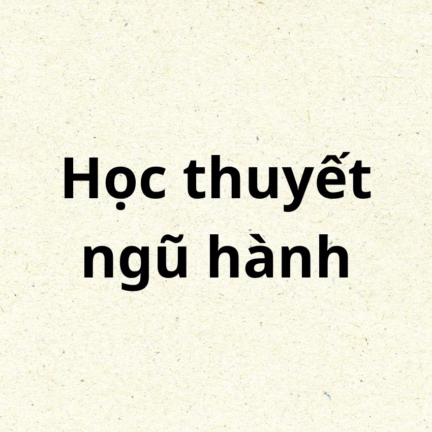 Học thuyết ngũ hành