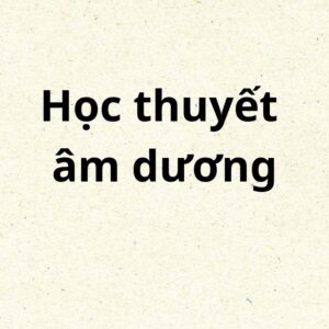 Học thuyết âm dương 