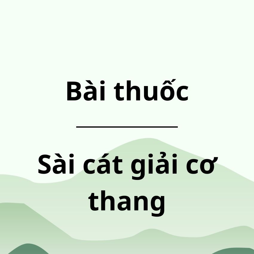 Sài cát giải cơ thang